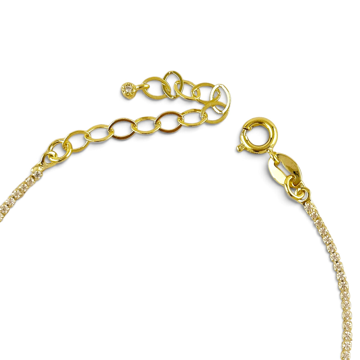 Skillus Miraculous Mary Tennis CZ Bracelet Closure