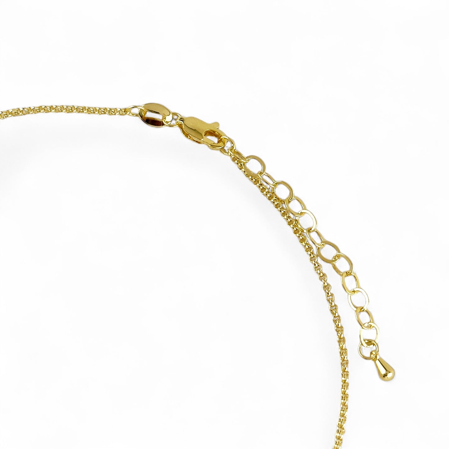 Tulip Pavé Leaf CZ 18K Gold Filled Necklace