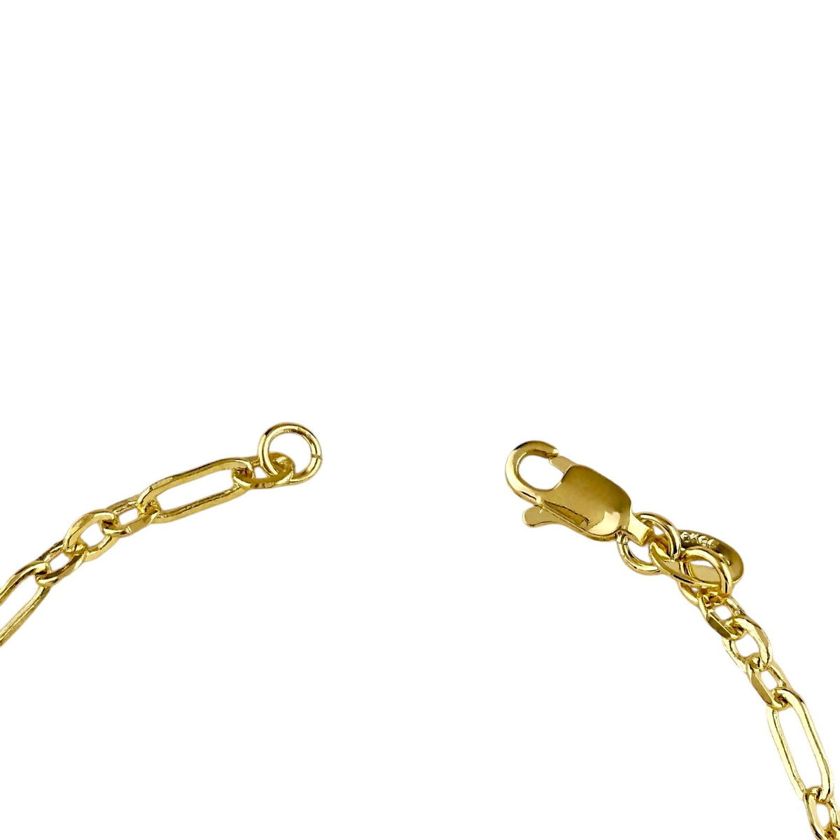 Figaro Link Chain Bracelet in 18K gold-filled, view 6