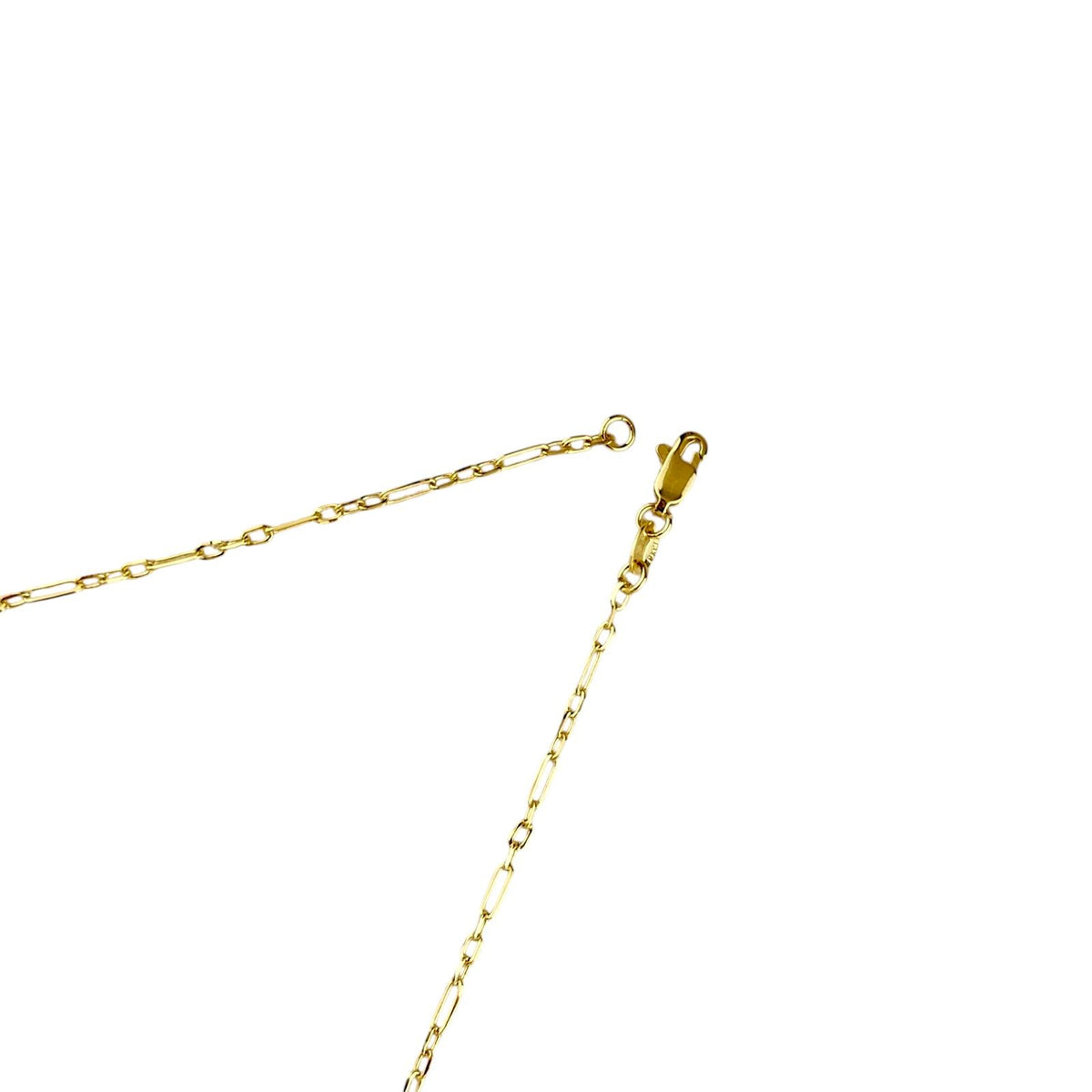 3x1 Paperclip Link Chain 2.1mm Necklace in 18K gold-filled, view 6