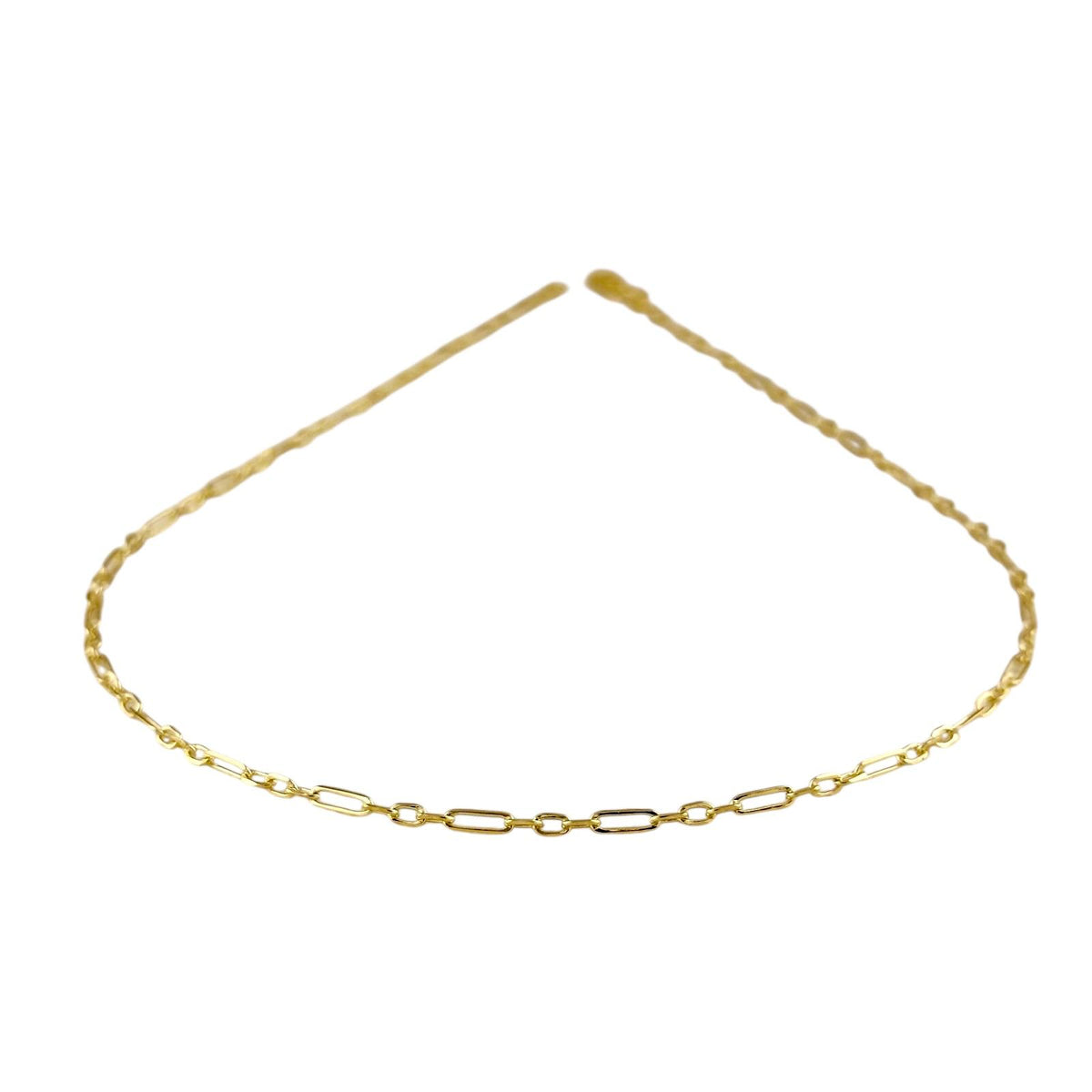 3x1 Paperclip Link Chain 2.1mm Necklace in 18K gold-filled