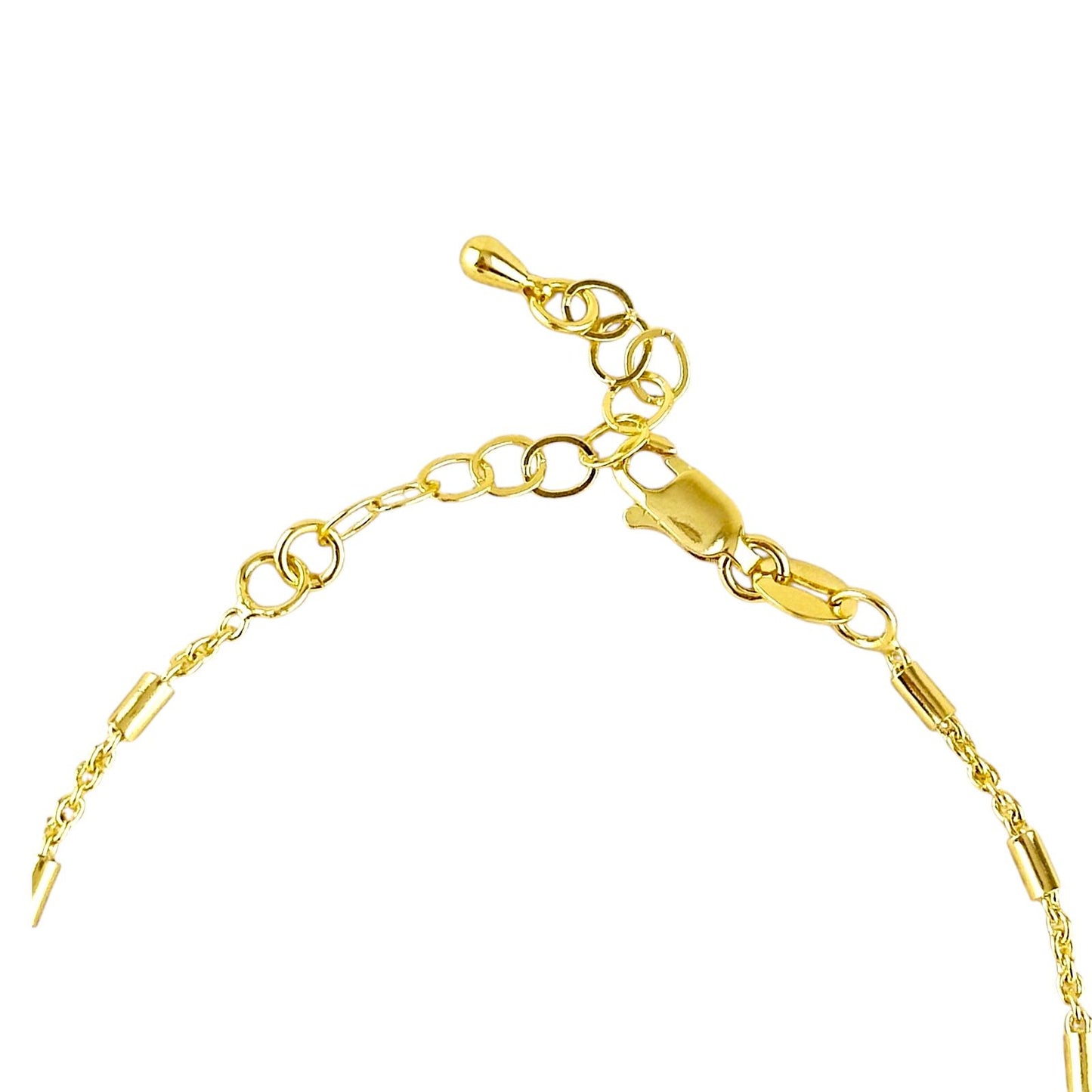 Tube Link 18k Gold Filled Chain Bracelet