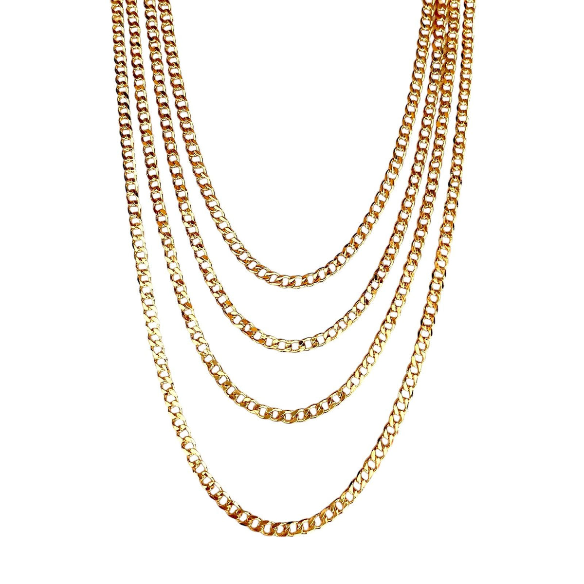 5mm Cuban Link Chain Necklace in 18K gold-filled