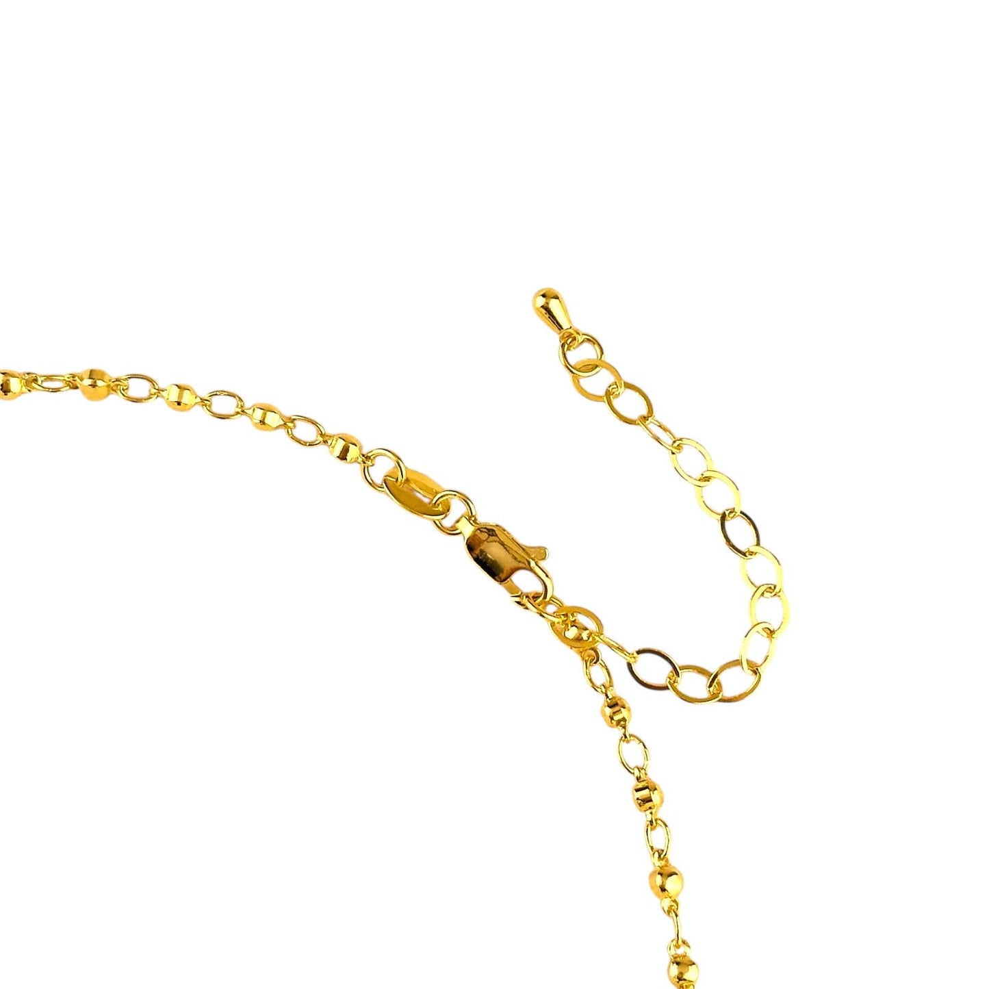 Sao Bento Medal Bead-Chain 18k Gold Filled Necklace