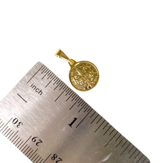 Saint Benedict Medal 18k Gold Filled Pendant