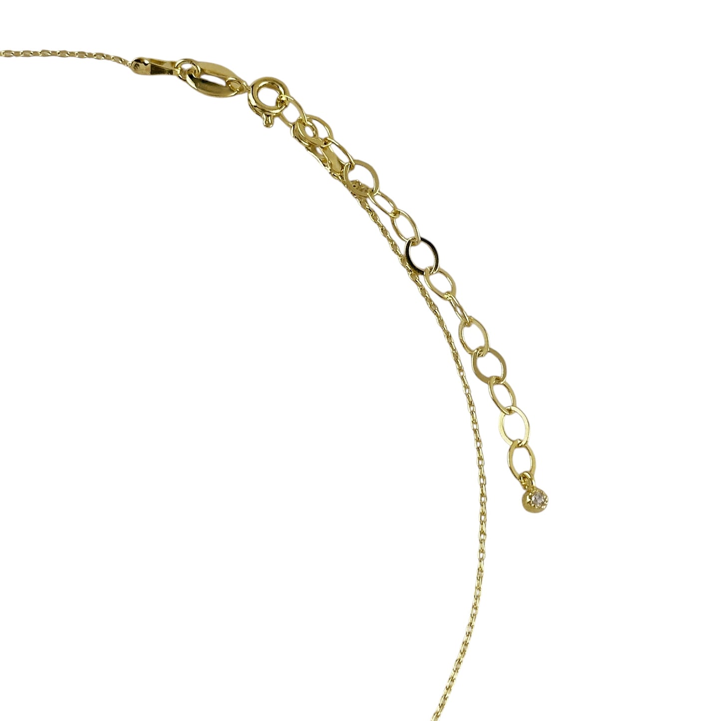 Open Heart Pavé CZ 15mm 18K Gold Filled Necklace