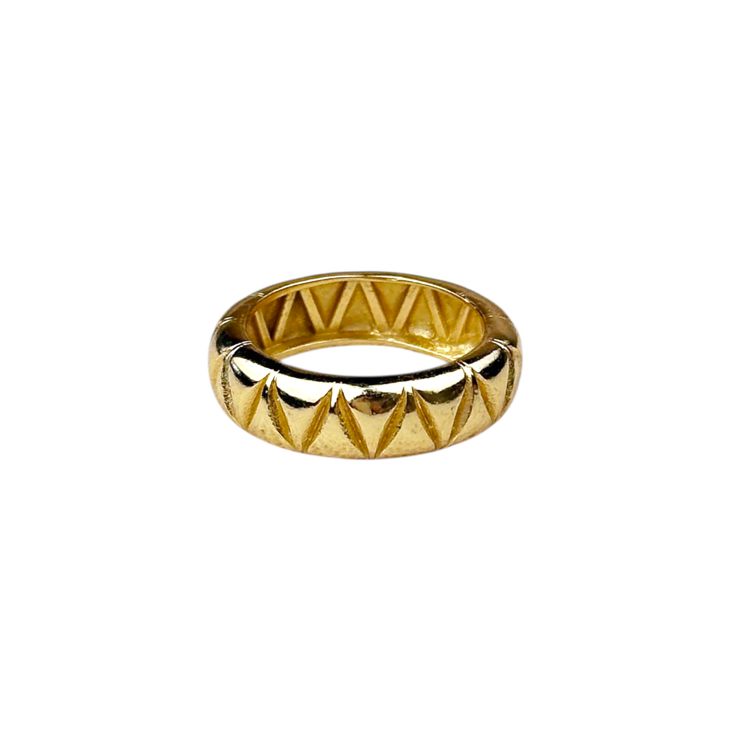 Diamond Cut Band 18k Gold Filled Ring