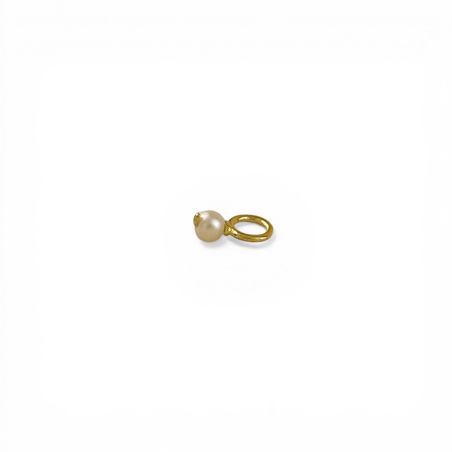 Freshwater Pearl Drop 8mm 18K Gold Filled Charm