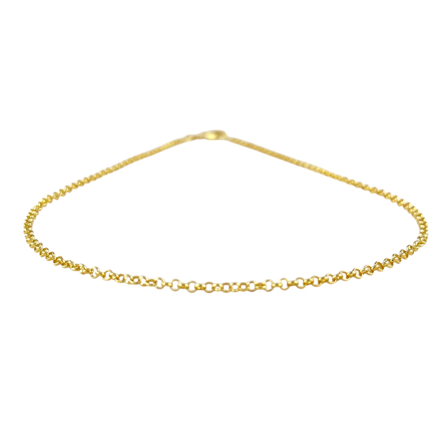 2.5mm Rolo Link Chain 18K Gold Filled Necklace
