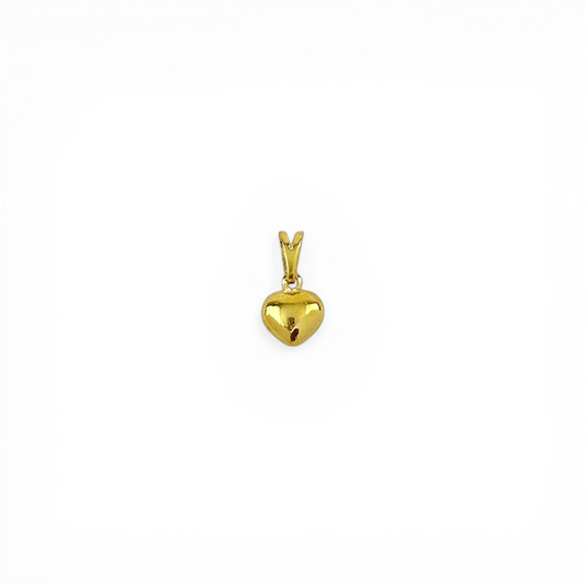 Heart Domed 10mm 18K Gold Filled Charm