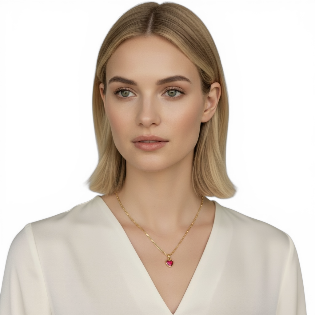 Heart Opal 13mm 18K Gold Filled Charm