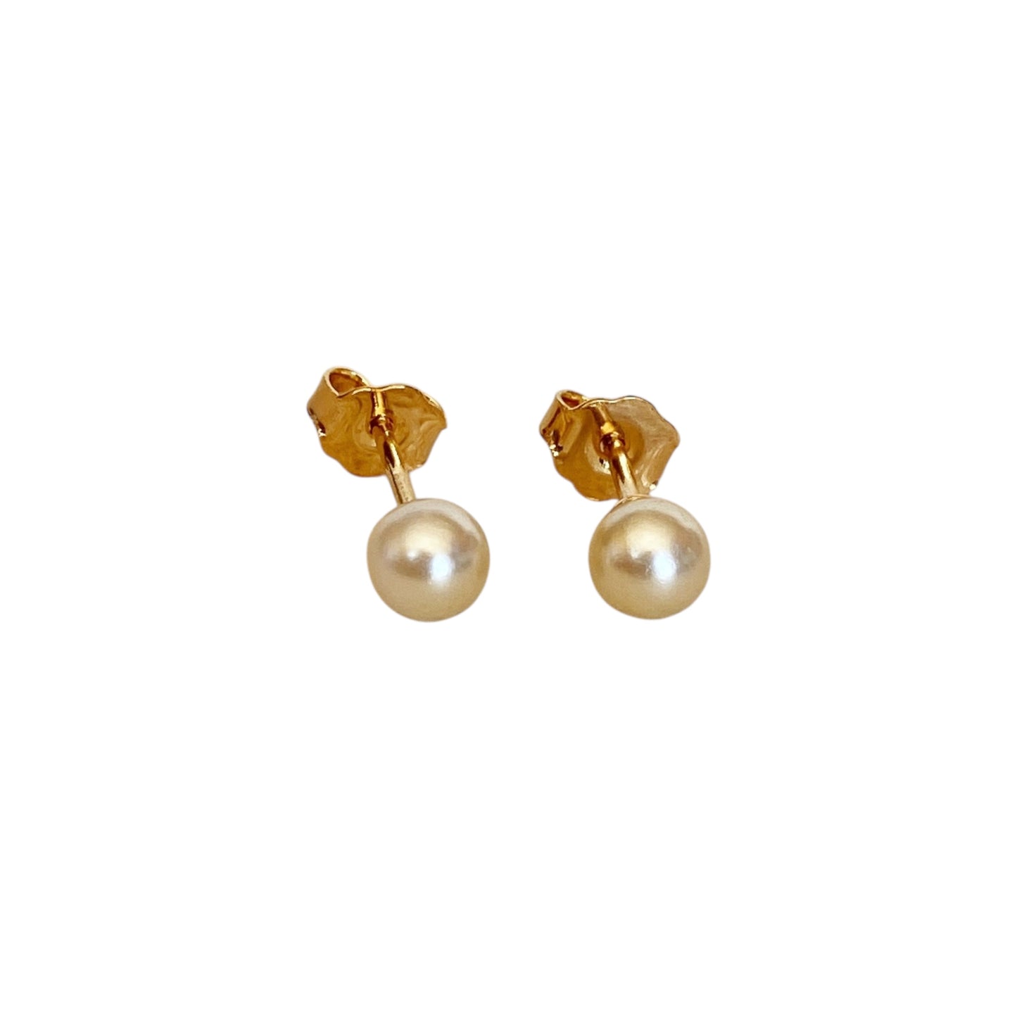 5mm Pearl Stud 18k Gold Filled Earrings