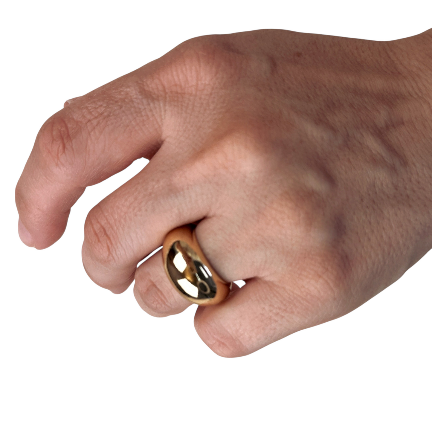 Polished Dome 18k Gold Filled Ring