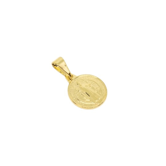 Saint Benedict Medal 18k Gold Filled Pendant