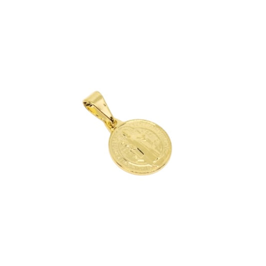 3 Sizes Saint Benedict Medal 18k Gold Filled Pendant