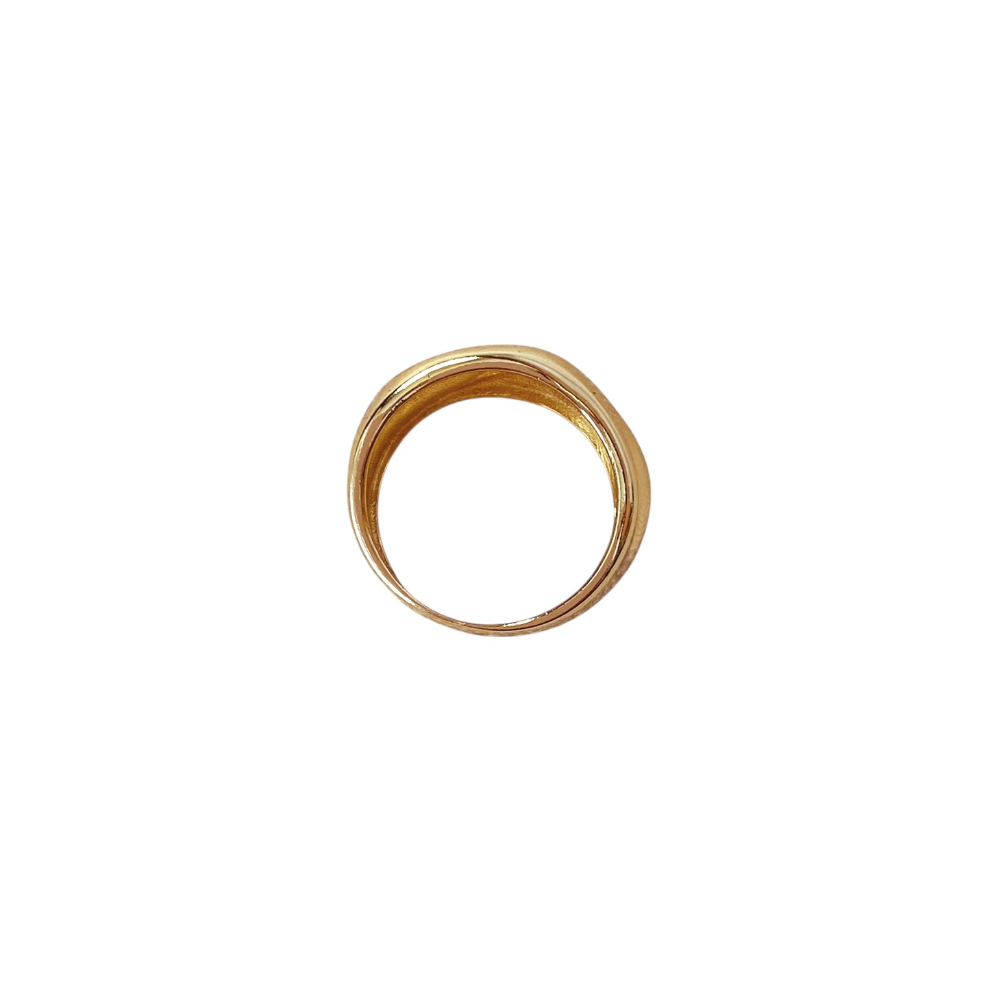 13mm Wide Dome 18k Gold Filled Ring