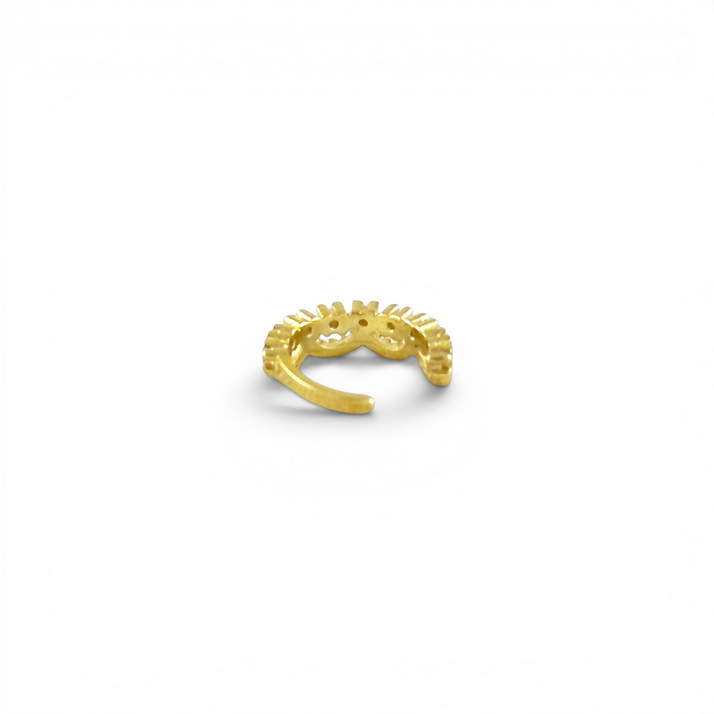 Minimalist Line CZ 18K Gold Filled Ear Cuff
