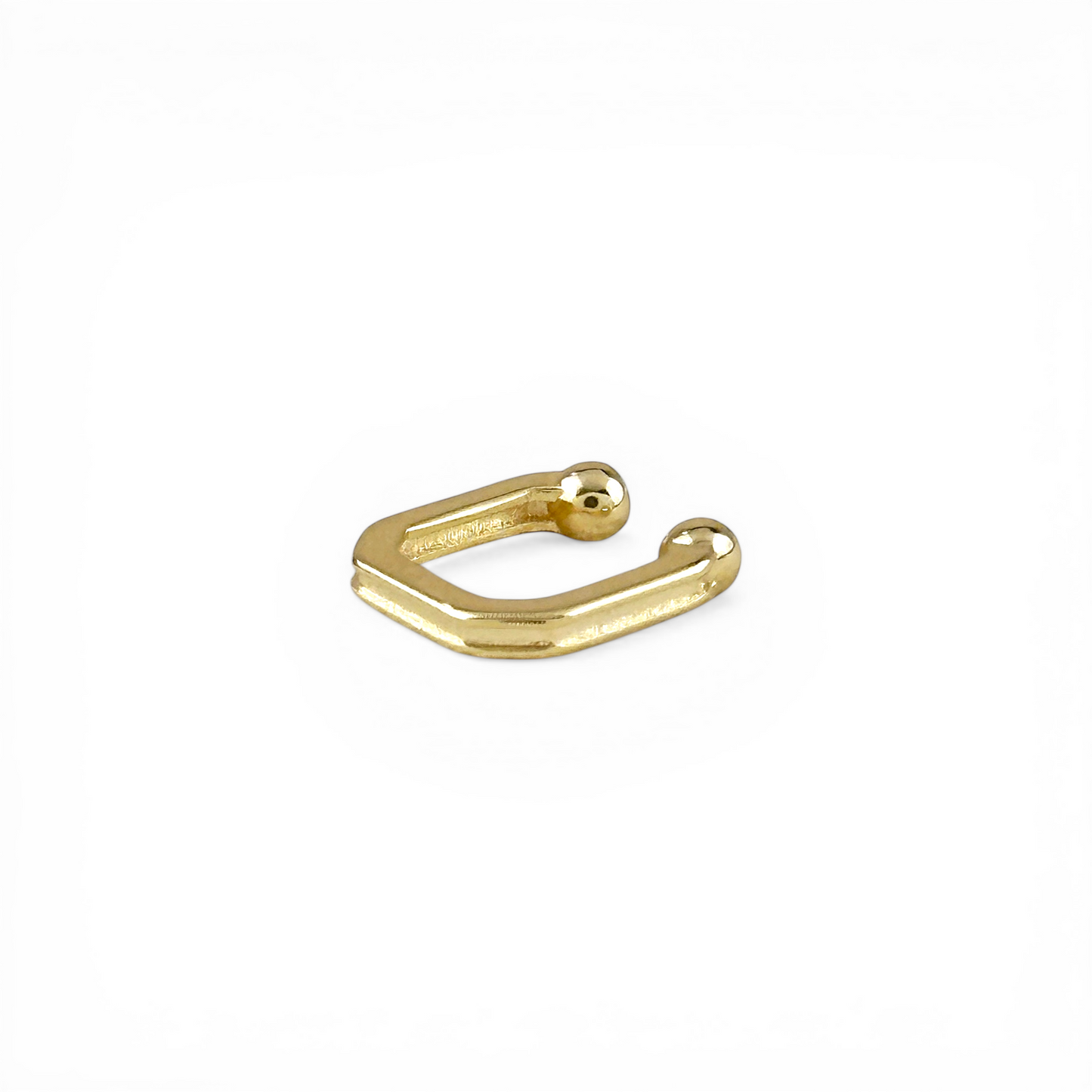 Square 18K Gold Filled Ear Cuff