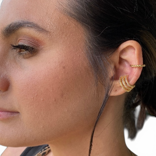 Twisted 18K Gold Filled Ear Cuff