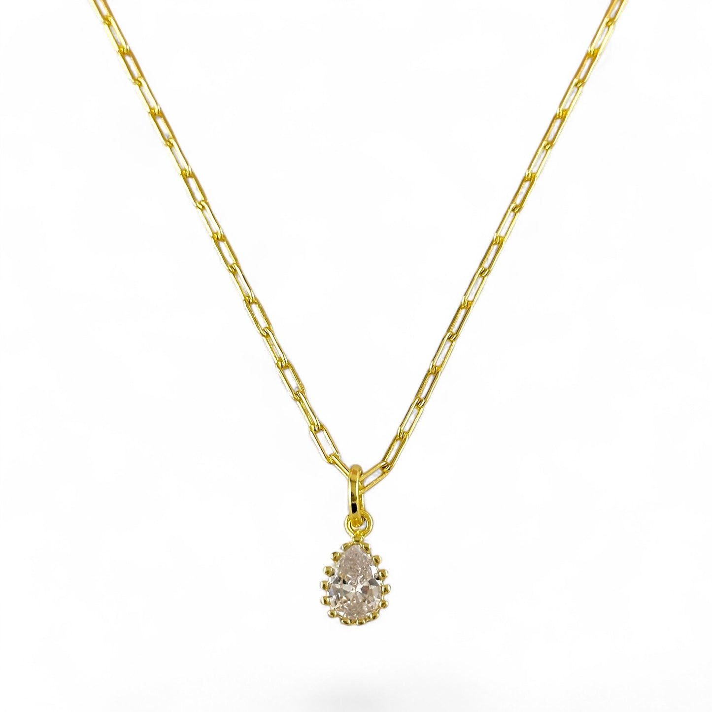 18K Gold Filled vintage charm styled on chain