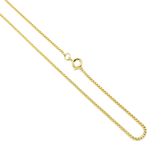 GoldFi 18k Gold Filled Box Chain 1.2mm Thickness Gold Chain Components Jewelry Making