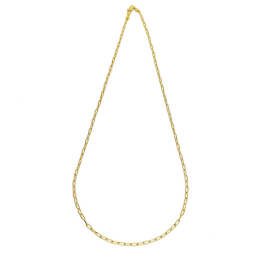 18k Gold Filled Cable Link Chain 2.5mm Thick And Sizes in 18", 20", 24", 27" Gold Chain Component