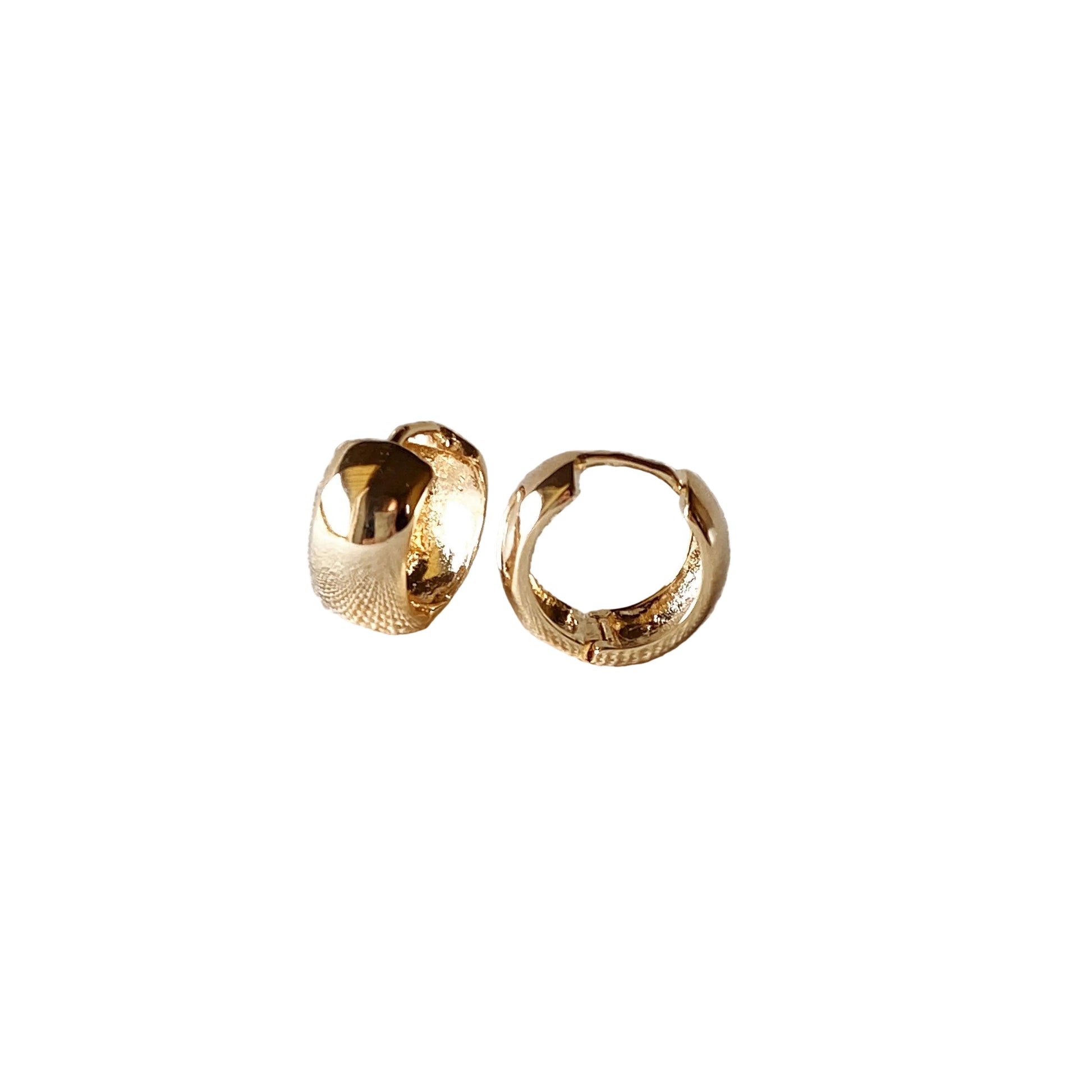GoldFi 18k Gold Filled Chunky Clicker Earrings