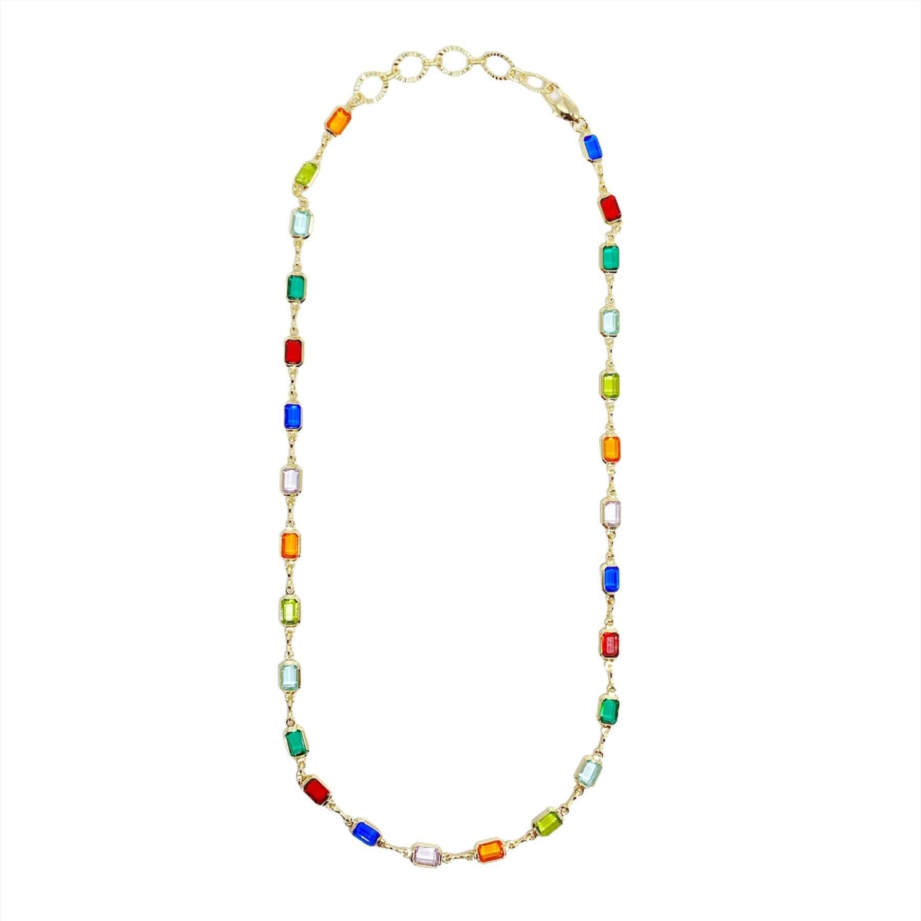 GoldFi 18k Gold Filled Multicolor Necklace For Wholesale