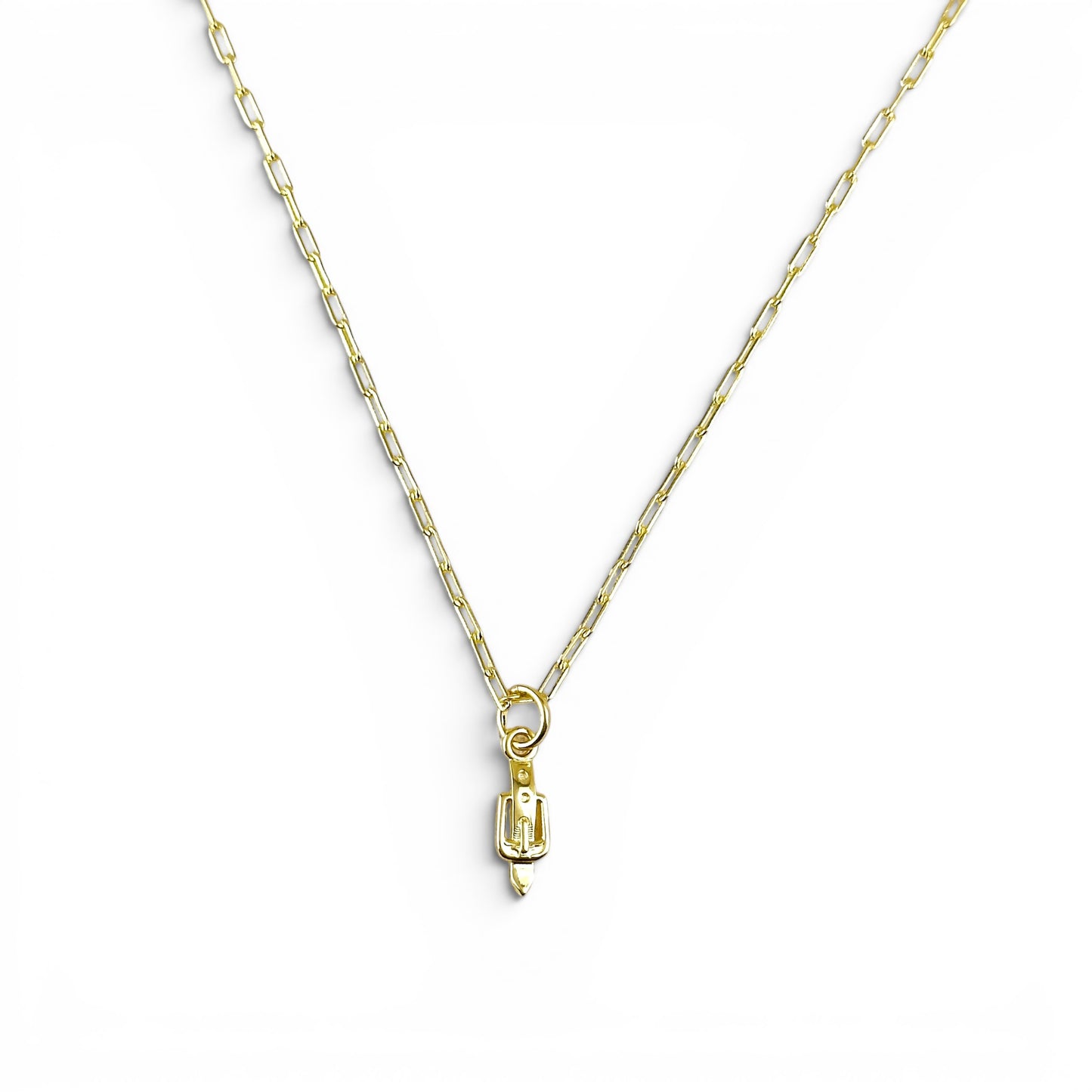 Belt Buckle 18mm 18K Gold Filled Charm