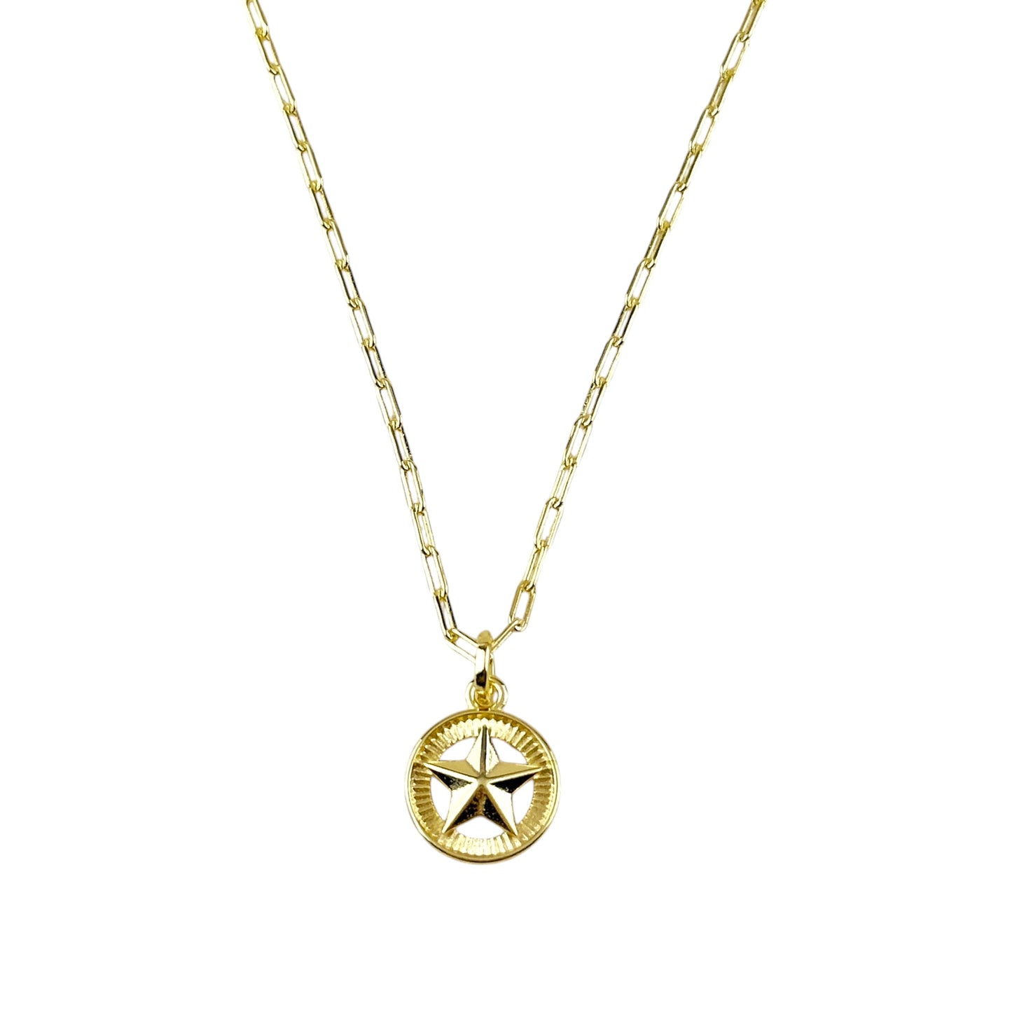 Lone Star 18mm 18K Gold Filled Charm