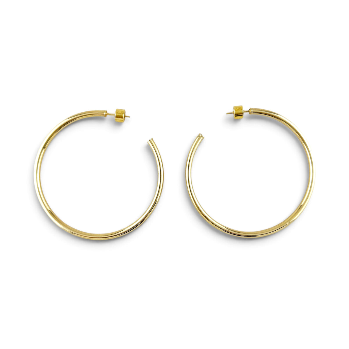 New Wave Hoop 60mm 18K Gold Filled Earrings