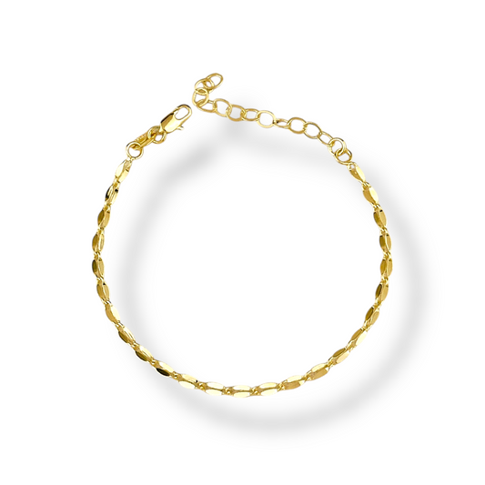 3mm Lip Chain 18k Gold Filled Bracelet