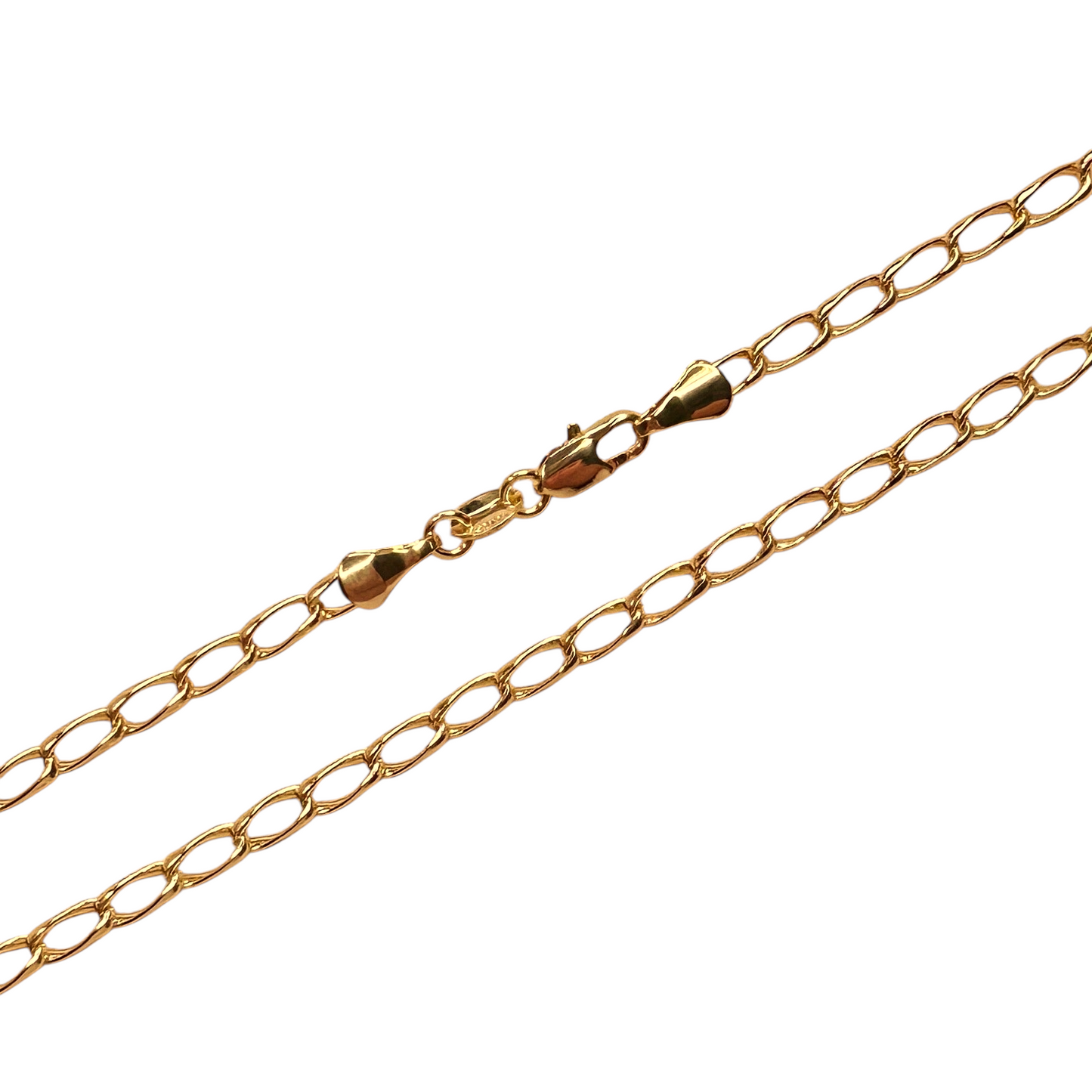 Twist Figaro Chain 18k Gold Filled Necklace