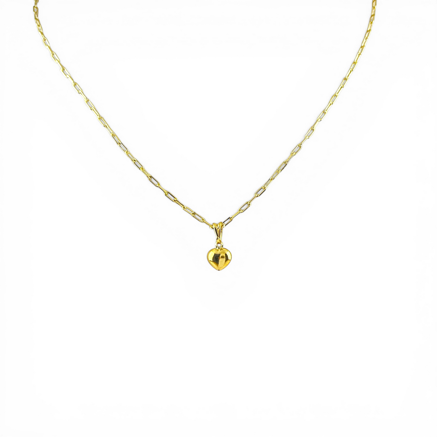 Heart Domed 10mm 18K Gold Filled Charm