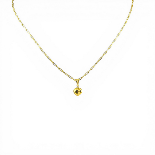 Heart Domed 10mm 18K Gold Filled Charm