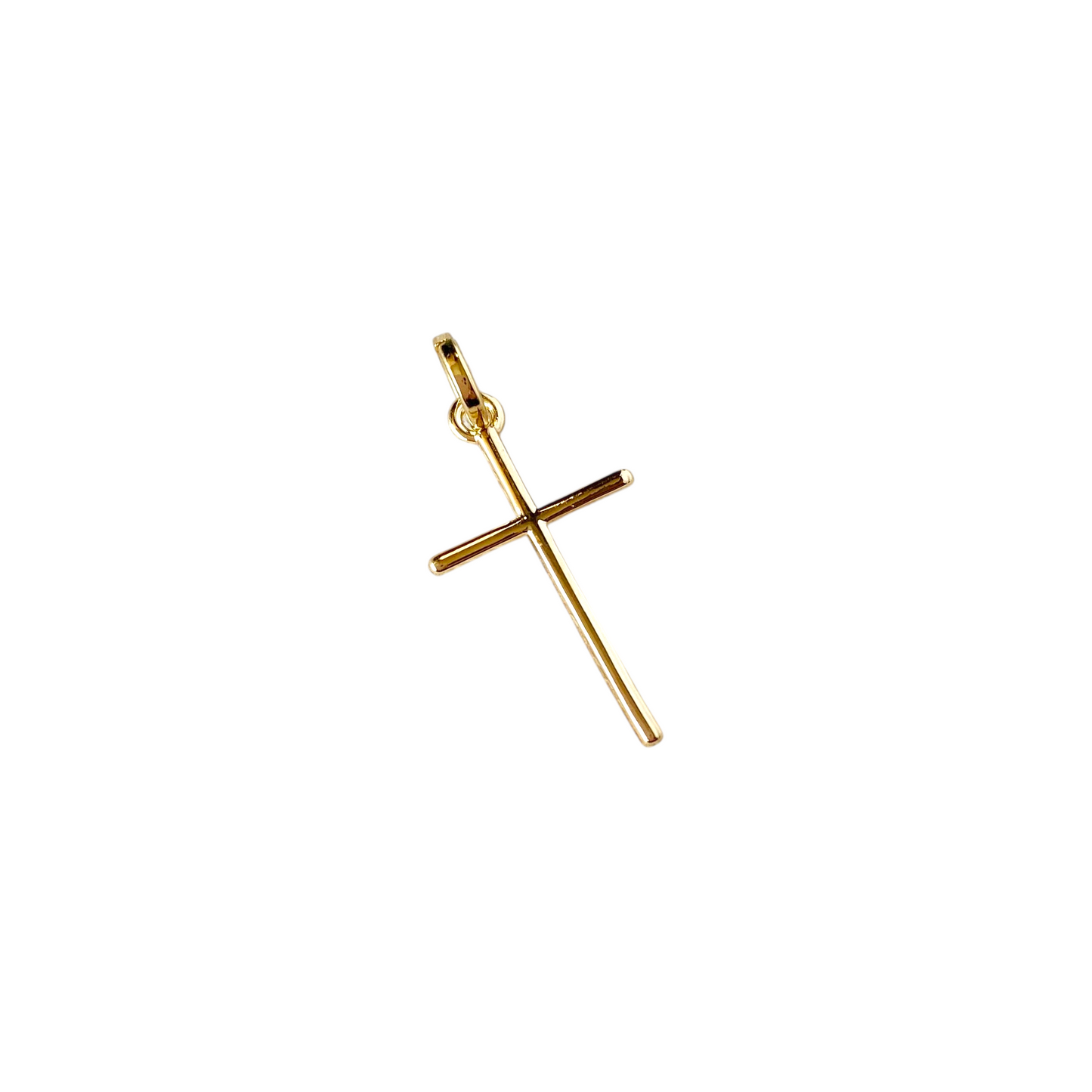 Fine Cross 25mm 18K Gold Filled Pendant