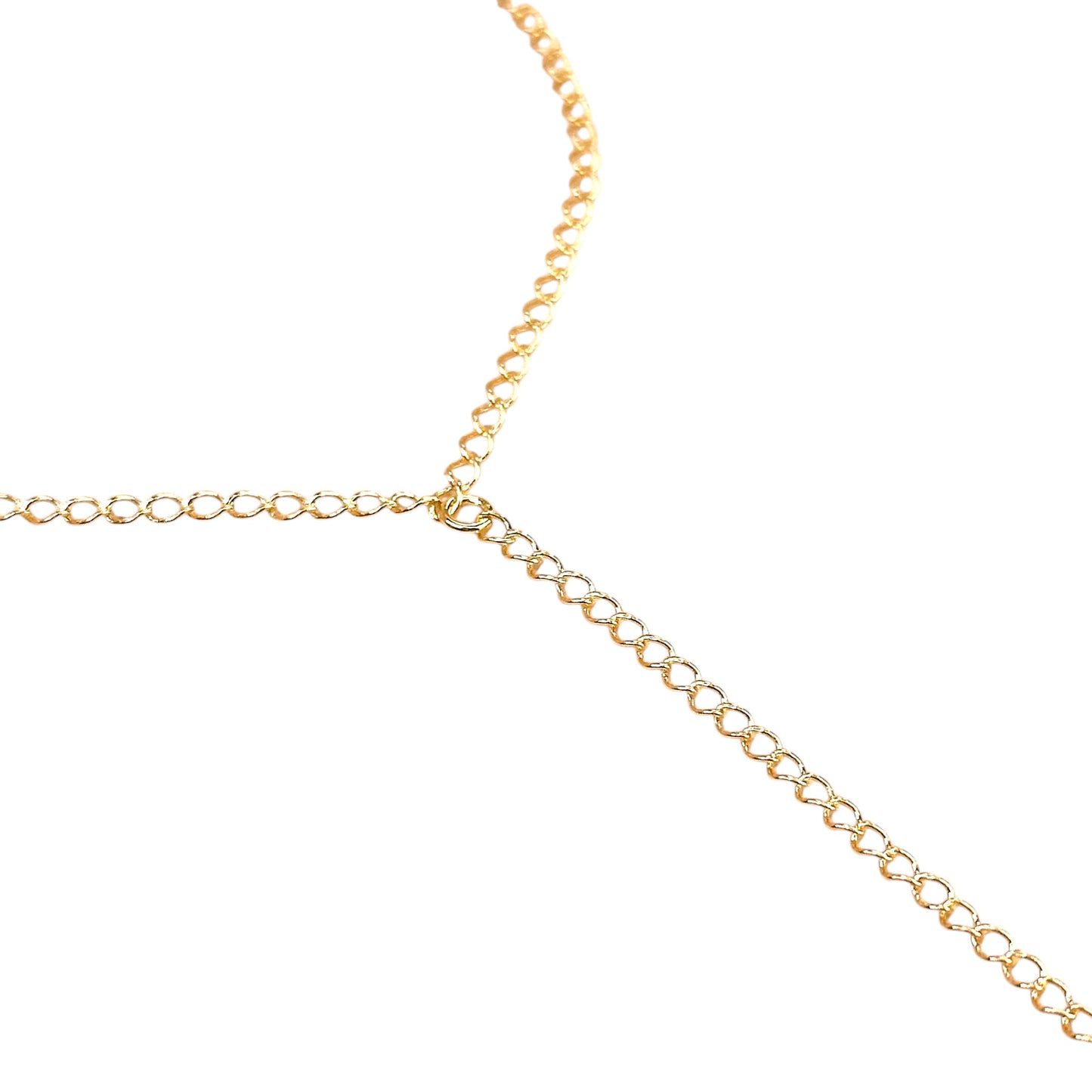 Plain Chain 18K Gold Filled Hand Chain Bracelet