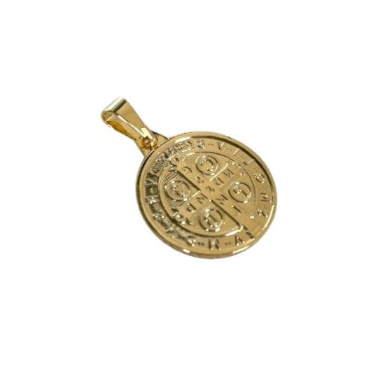 Saint Benedict Medal 18k Gold Filled Pendant