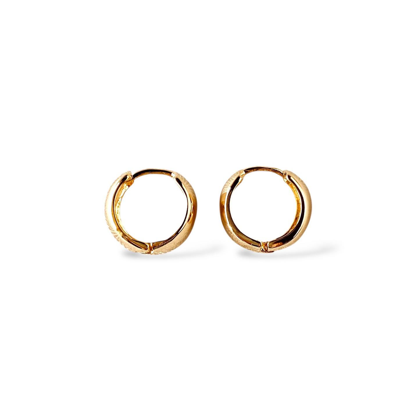 15mm Chunky Huggie Hoop 18K Gold Filled Earrings