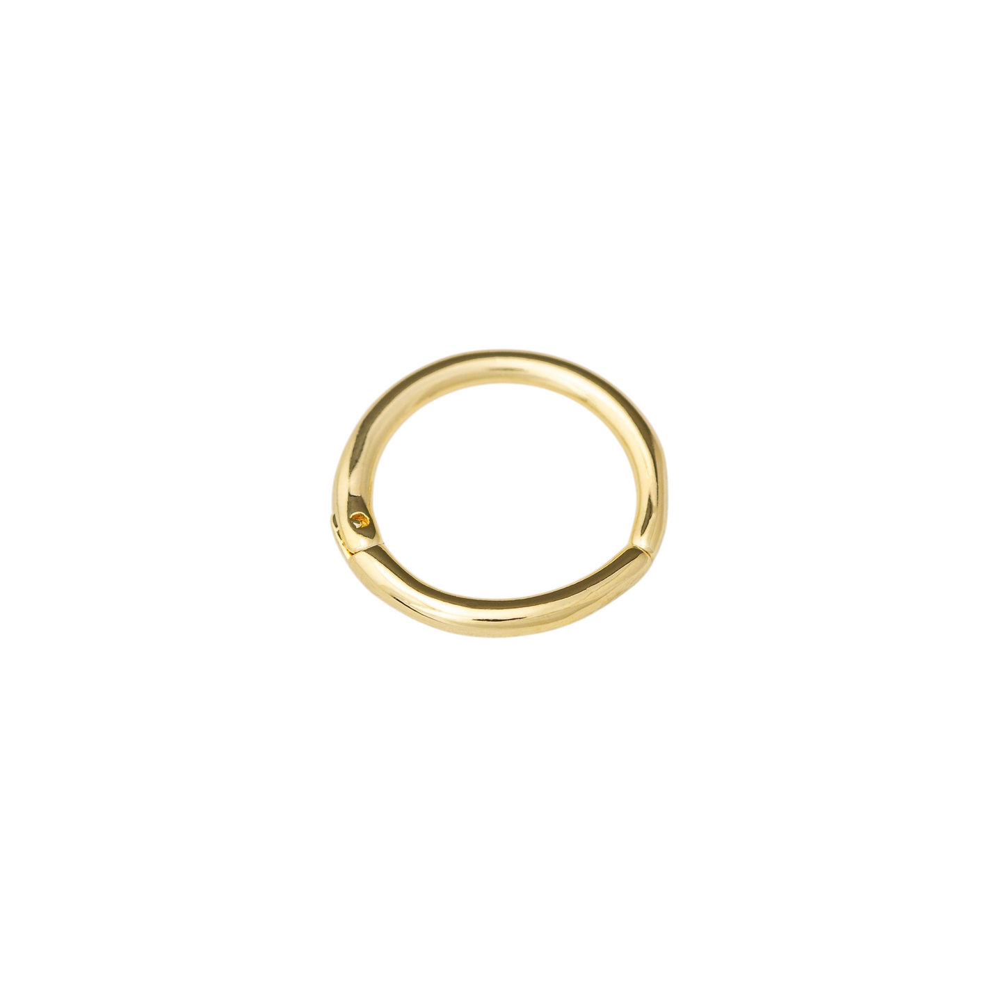 18mm CZ Starburst Charm Hoop 18K Gold Filled Earring