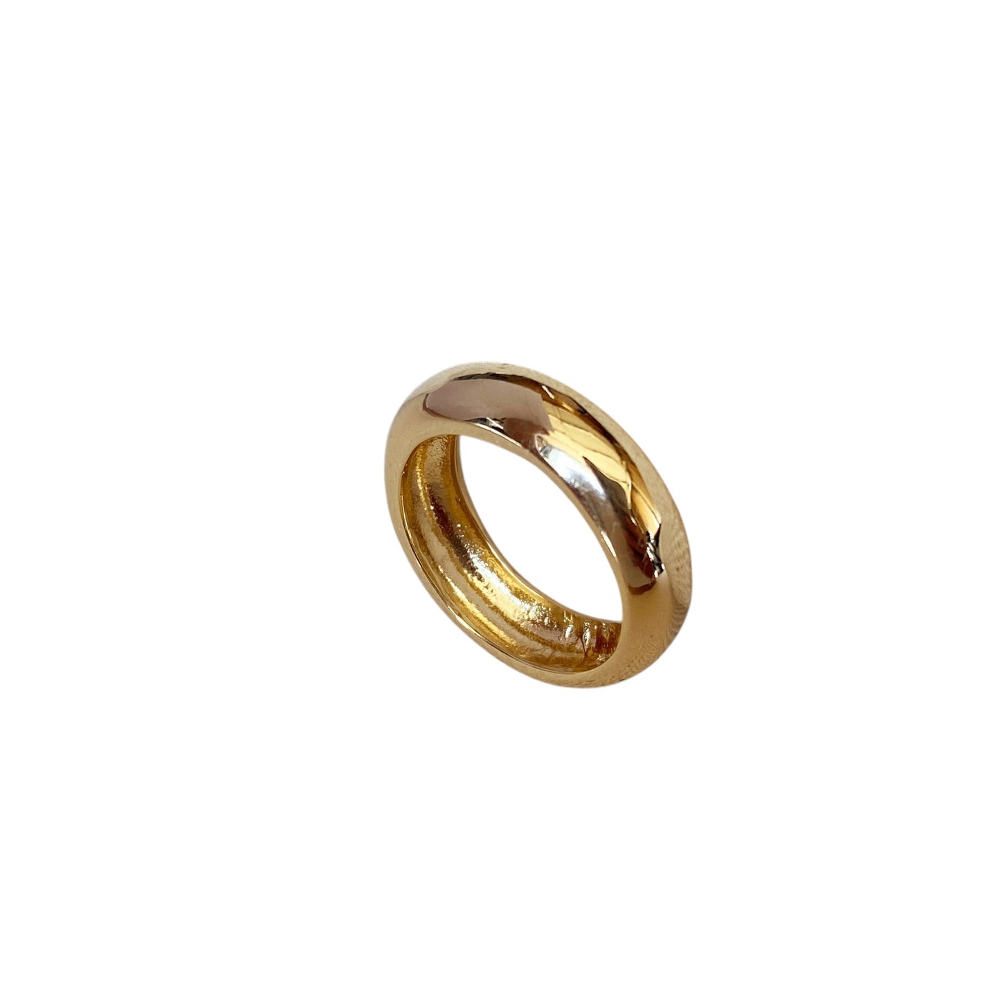 Bold Rounded Band 18k Gold Filled Ring