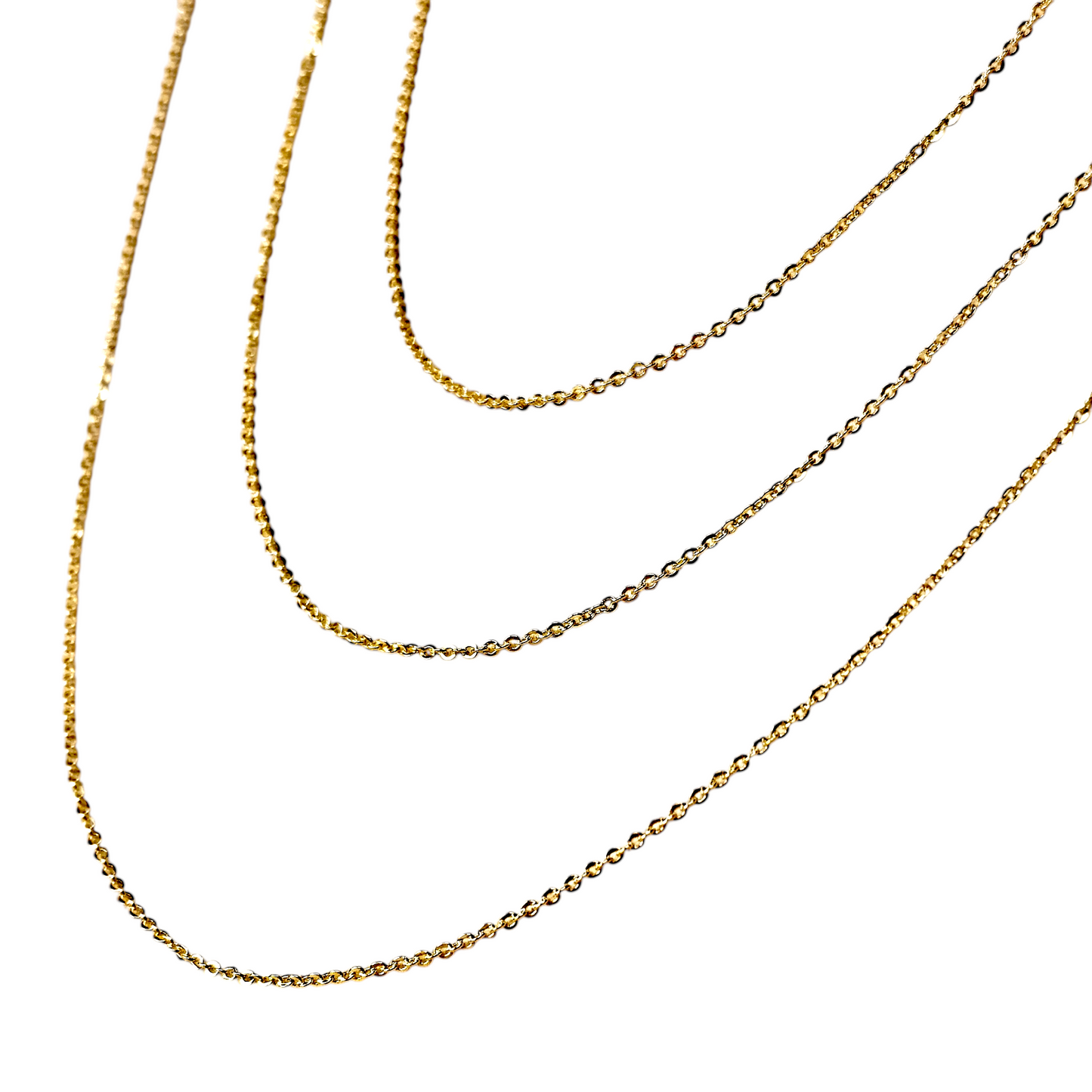 1.45mm Cable Chain 18k Gold Filled Necklace