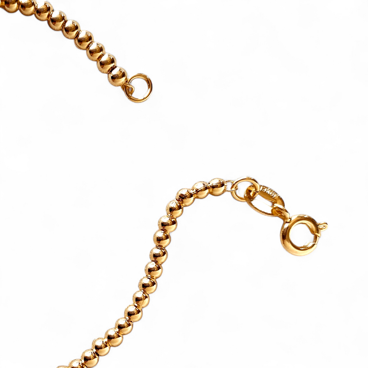 2.5mm Beaded Chain 18K Gold Filled Bracelet