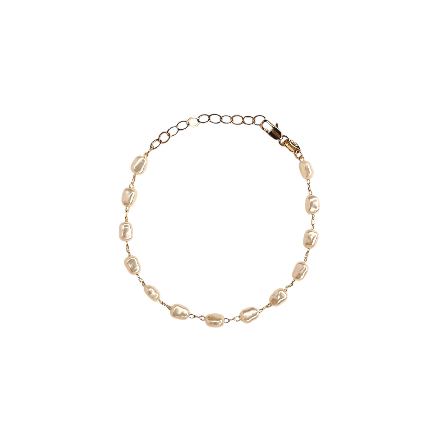 Baroque Pearl 18K Gold Filled Bracelet