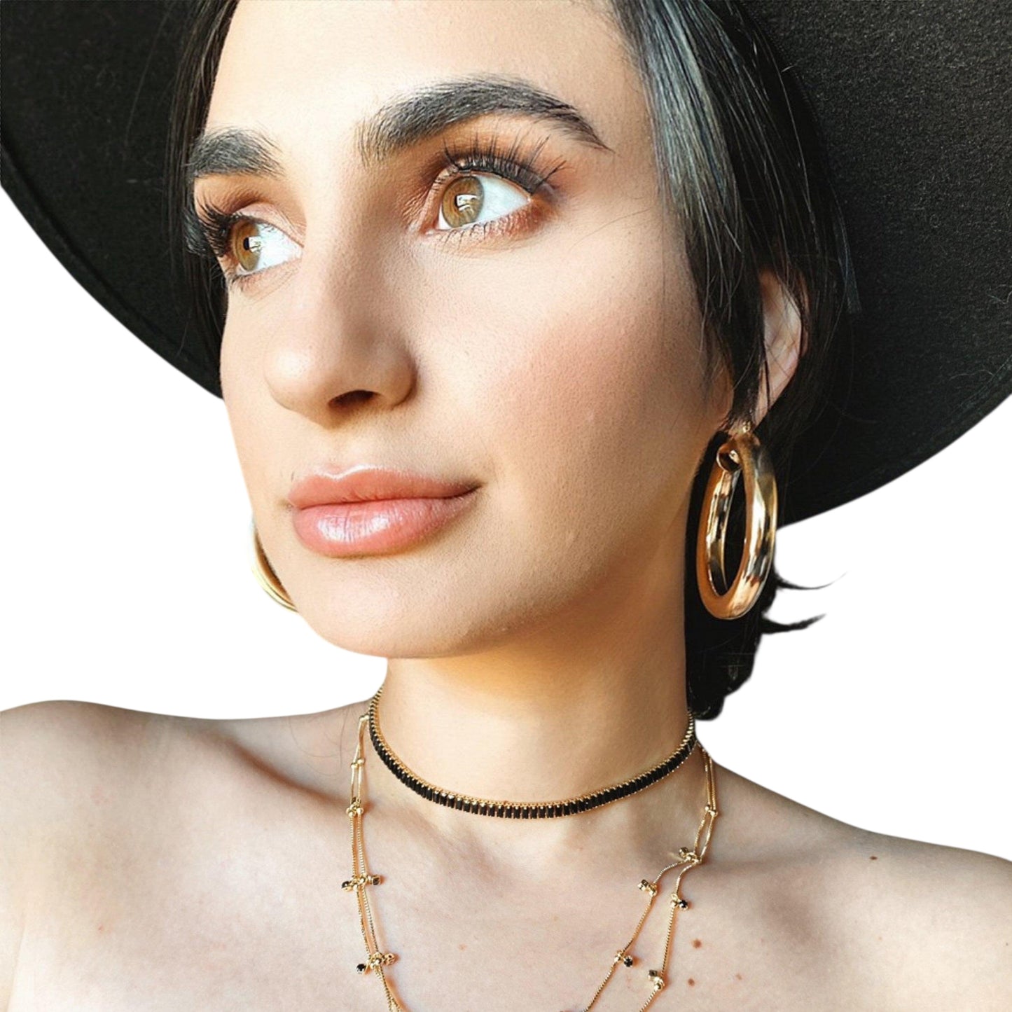 50mm Bold Hoop 18K Gold Filled Earrings