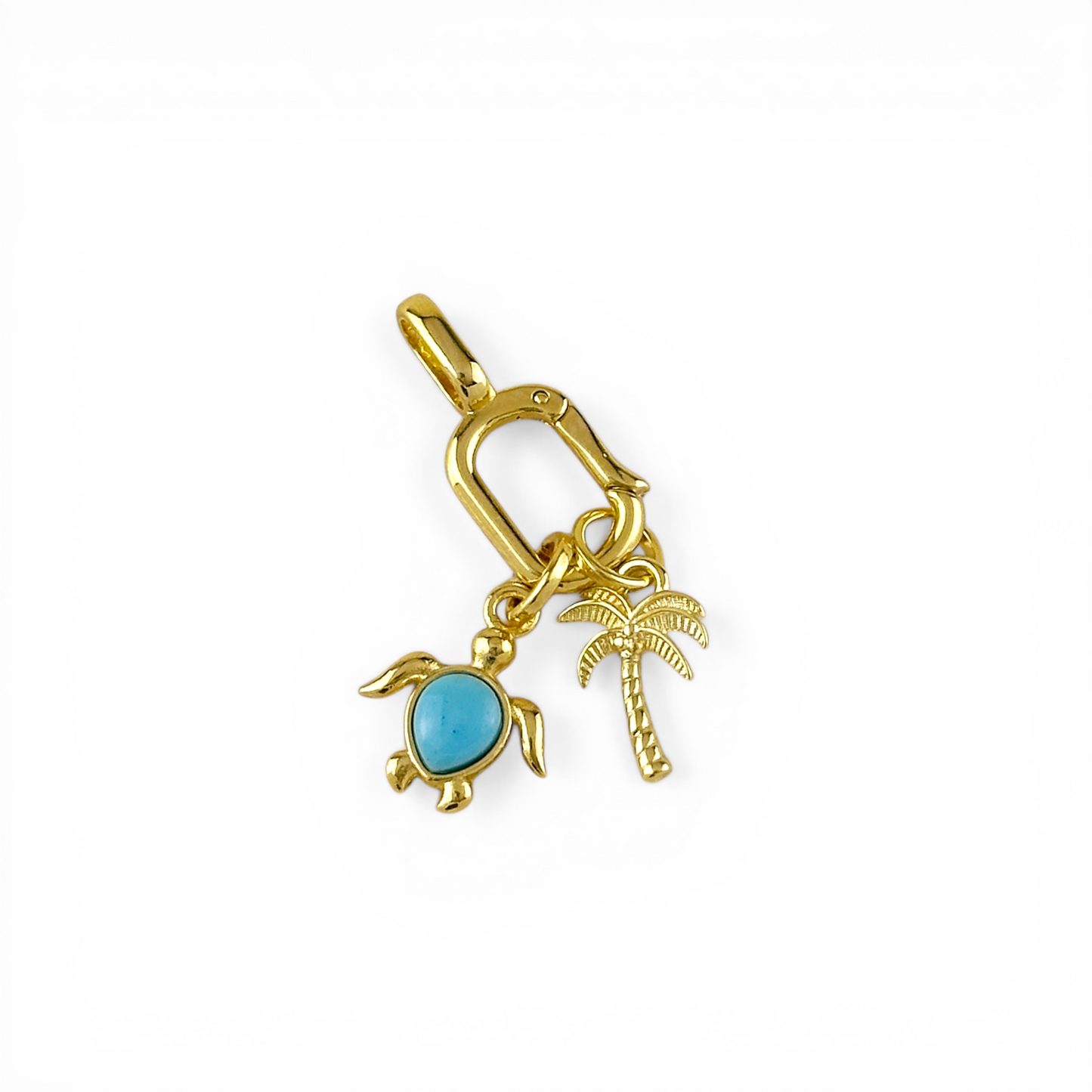 Palm Tree 16mm 18K Gold Filled Charm