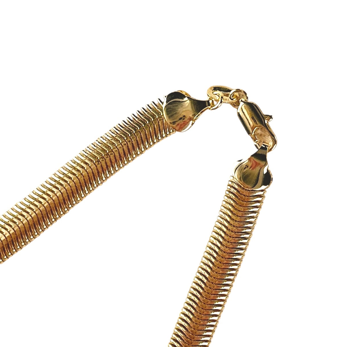 8mm Thick Snake Chain 18k Gold Filled Necklace