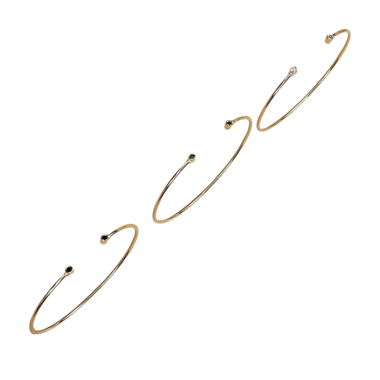 CZ Open Cuff 18k Gold Filled Bracelet