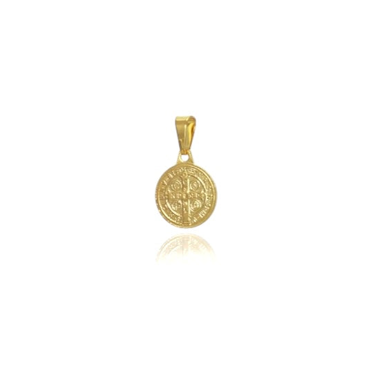 Saint Benedict Medal 18k Gold Filled Pendant