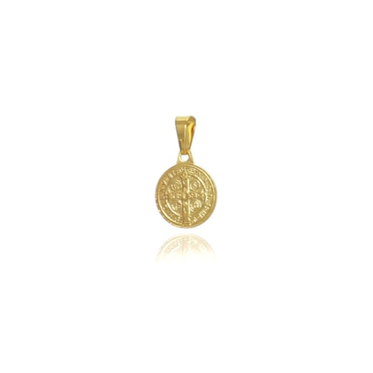 Saint Benedict Medal 18k Gold Filled Pendant